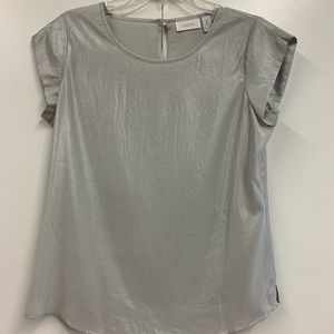 Chico’s Silver Metallic Top - sz 1 (M)